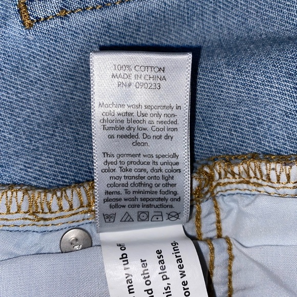 PacSun Blue Distressed Denim Mini Skirt Size 28 100% Cotton - Picture 6 of 6